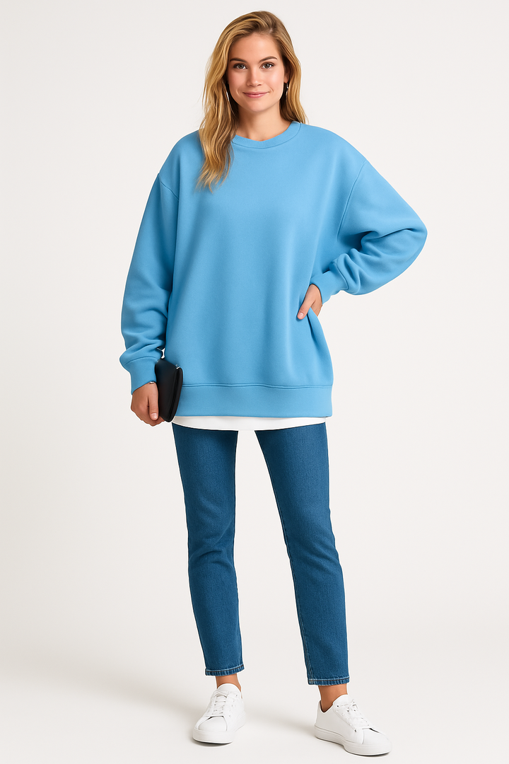 Women's Crew Neck Oversized Sweatshirt
