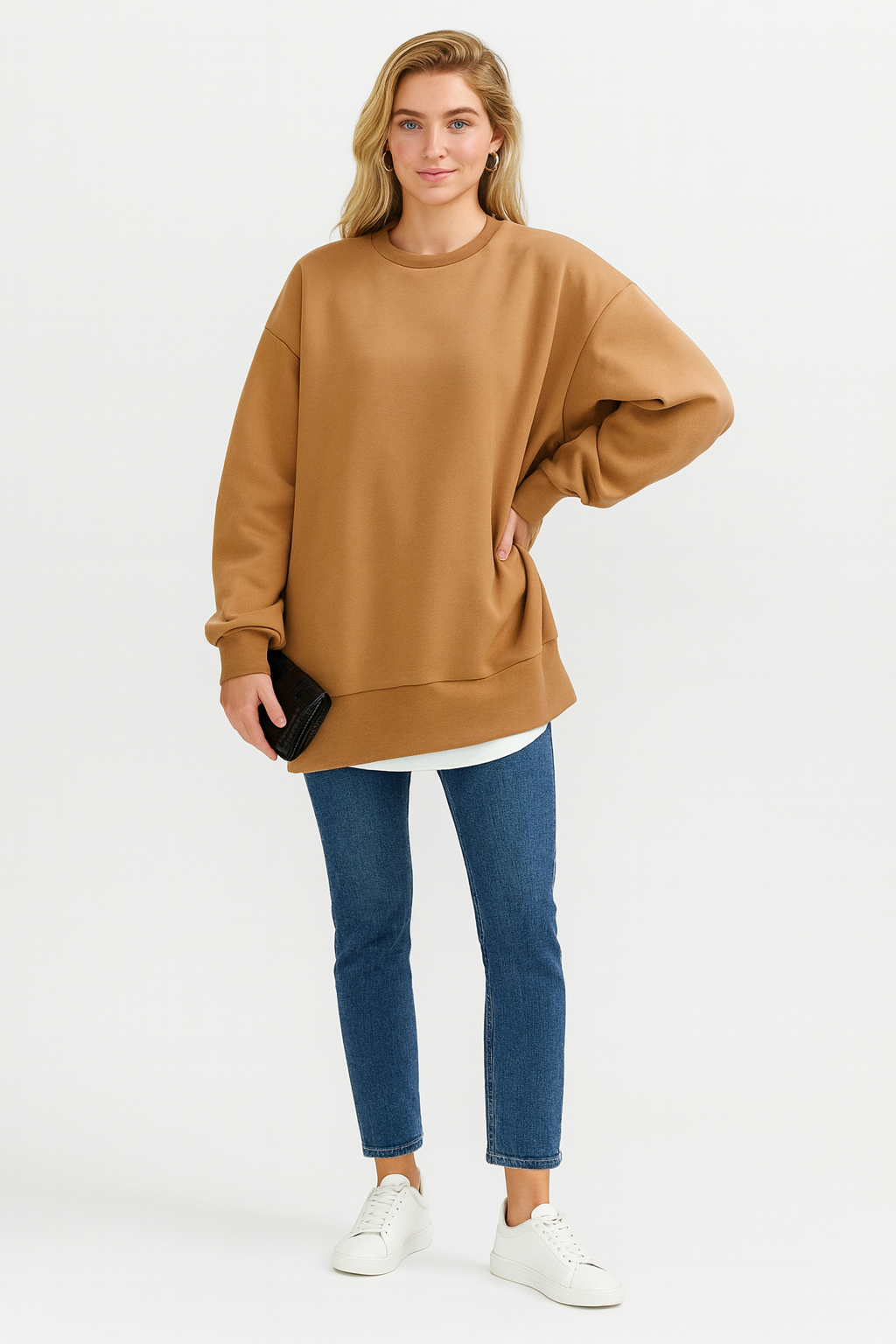 Women's Crew Neck Oversized Sweatshirt