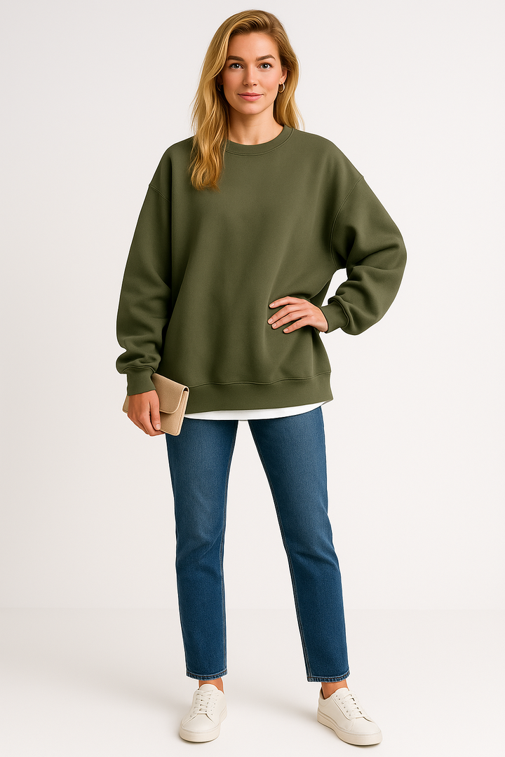 Women's Crew Neck Oversized Sweatshirt