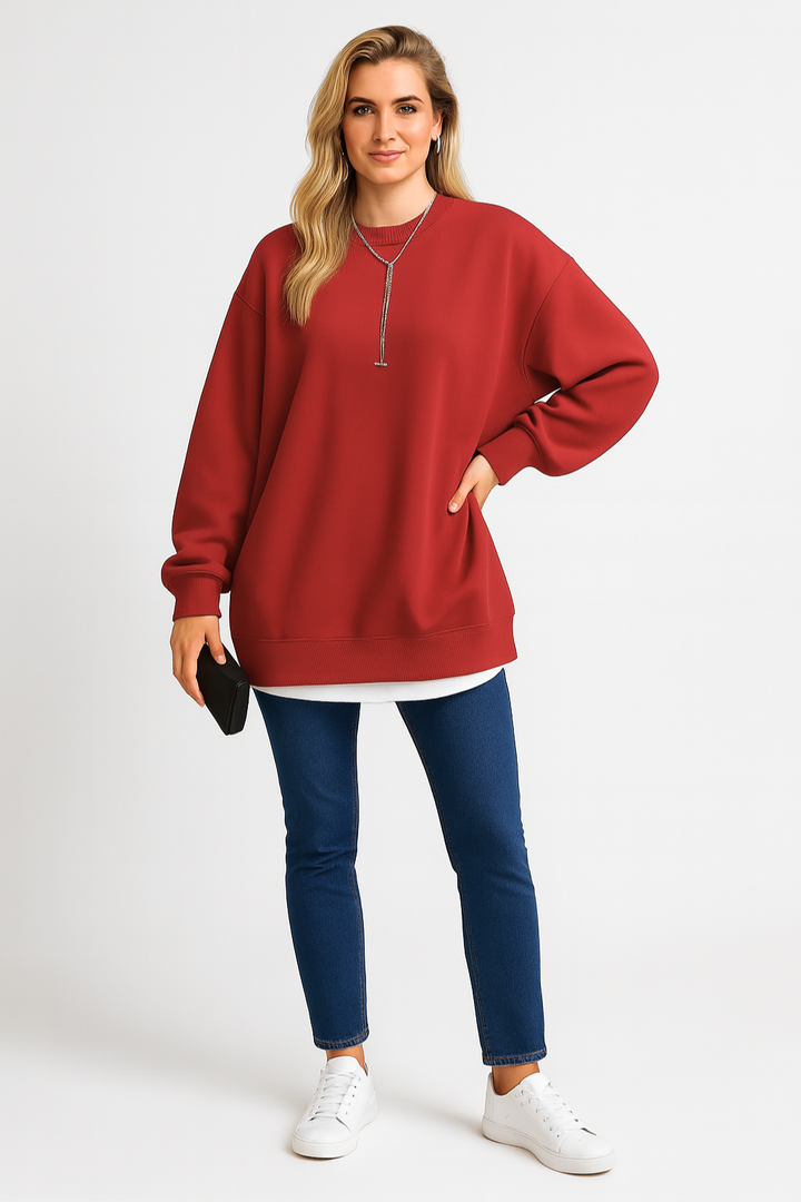 Women's Crew Neck Oversized Sweatshirt