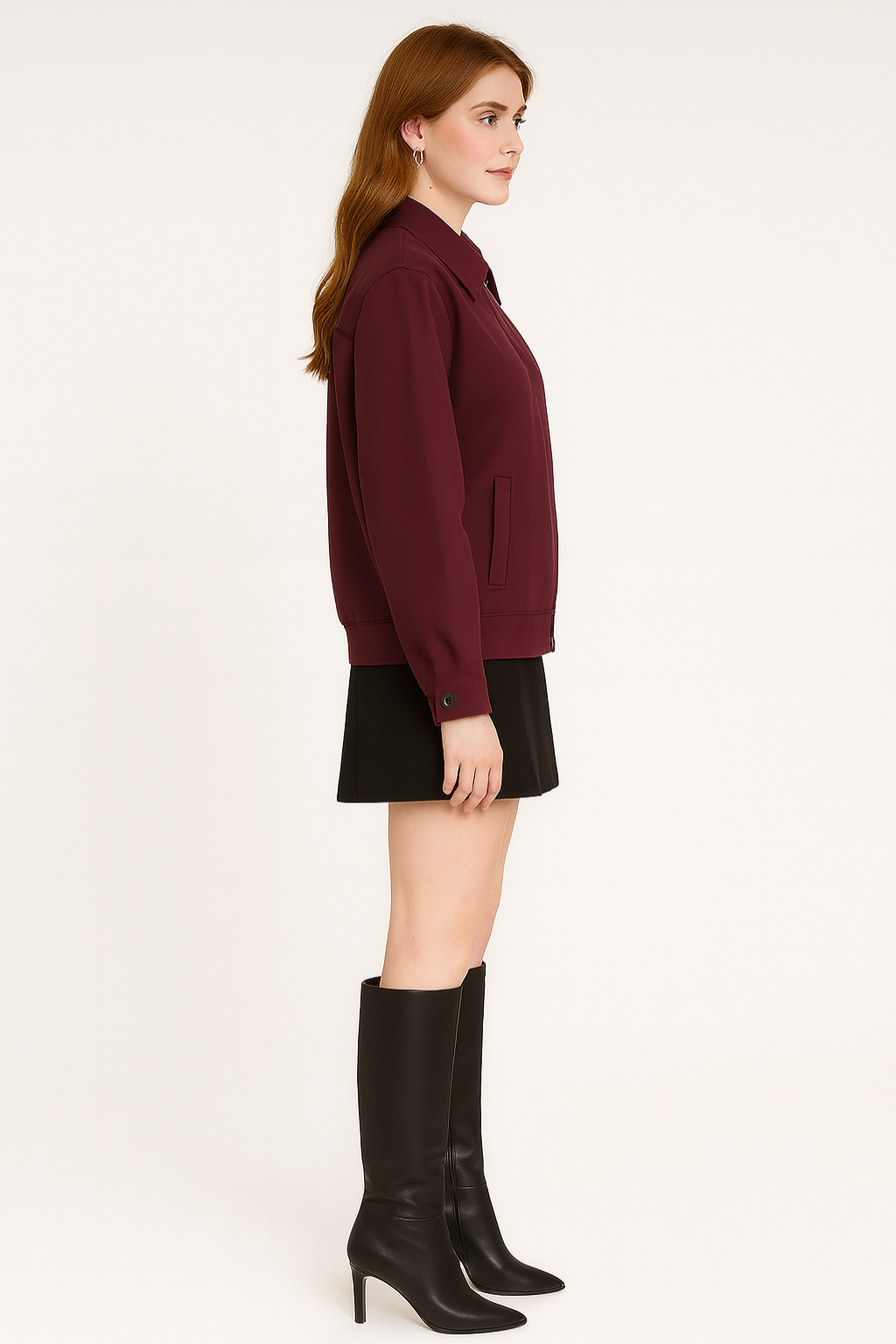Women's Cropped Bomber Jacket
