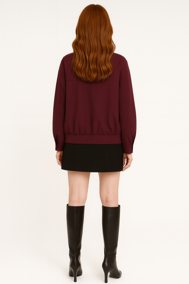 Women's Cropped Bomber Jacket