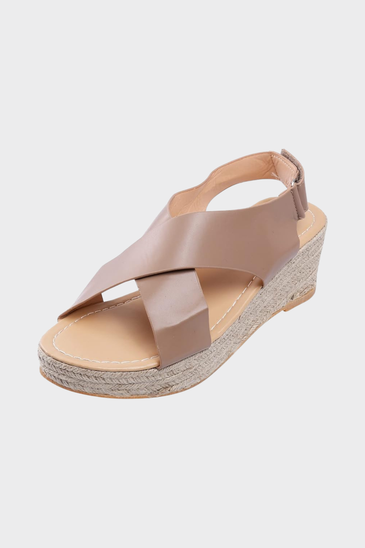 Women’s Cross-Strap Wedge Sandals