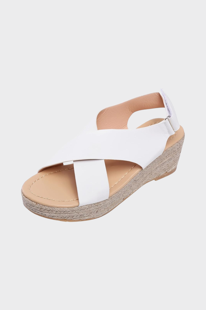 Women’s Cross-Strap Wedge Sandals