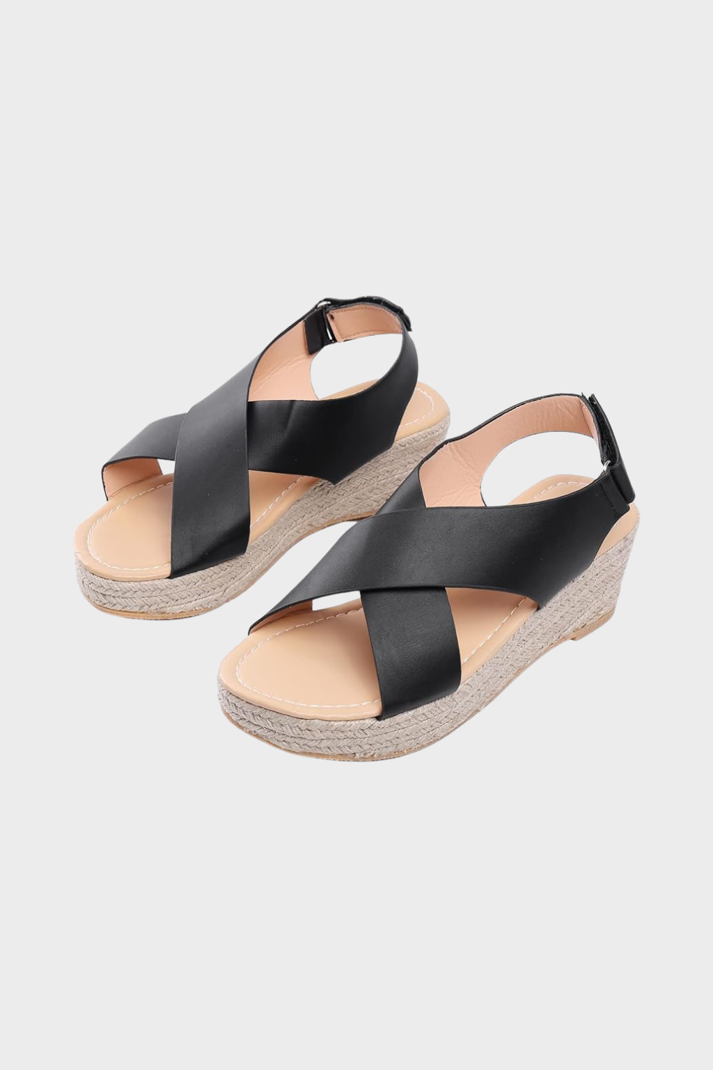 Women’s Cross-Strap Wedge Sandals
