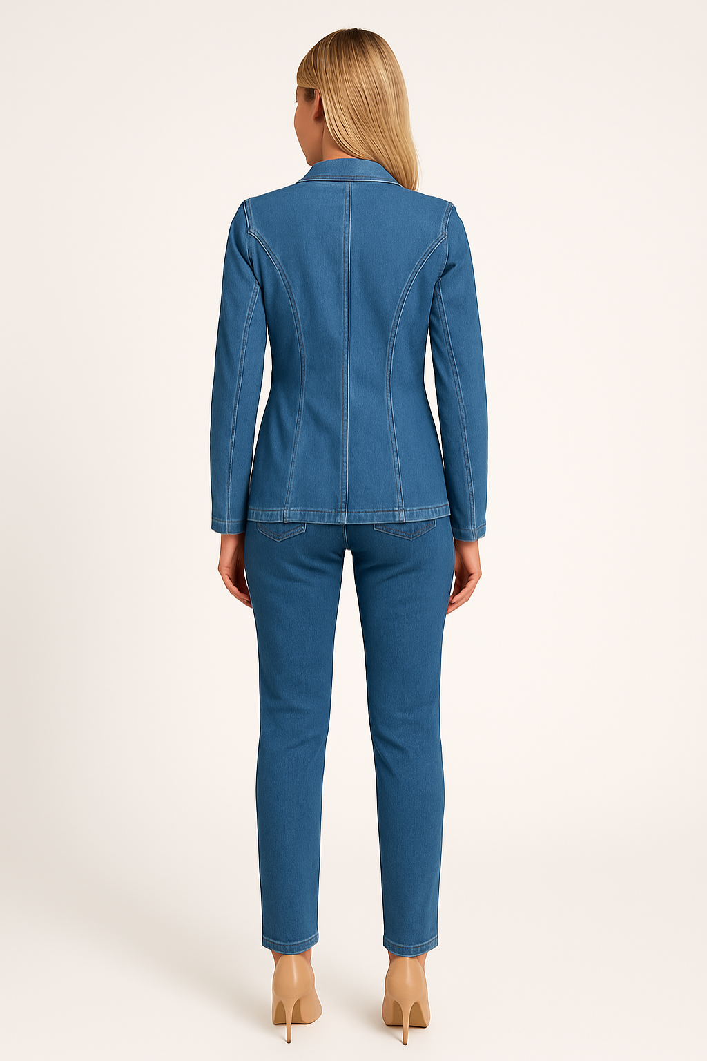 Women's Denim Blazer Jacket Tailored