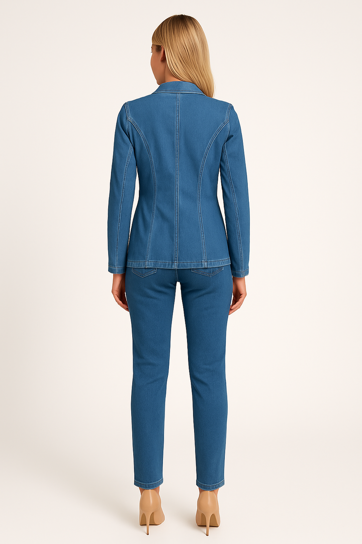 Women's Denim Blazer Jacket Tailored