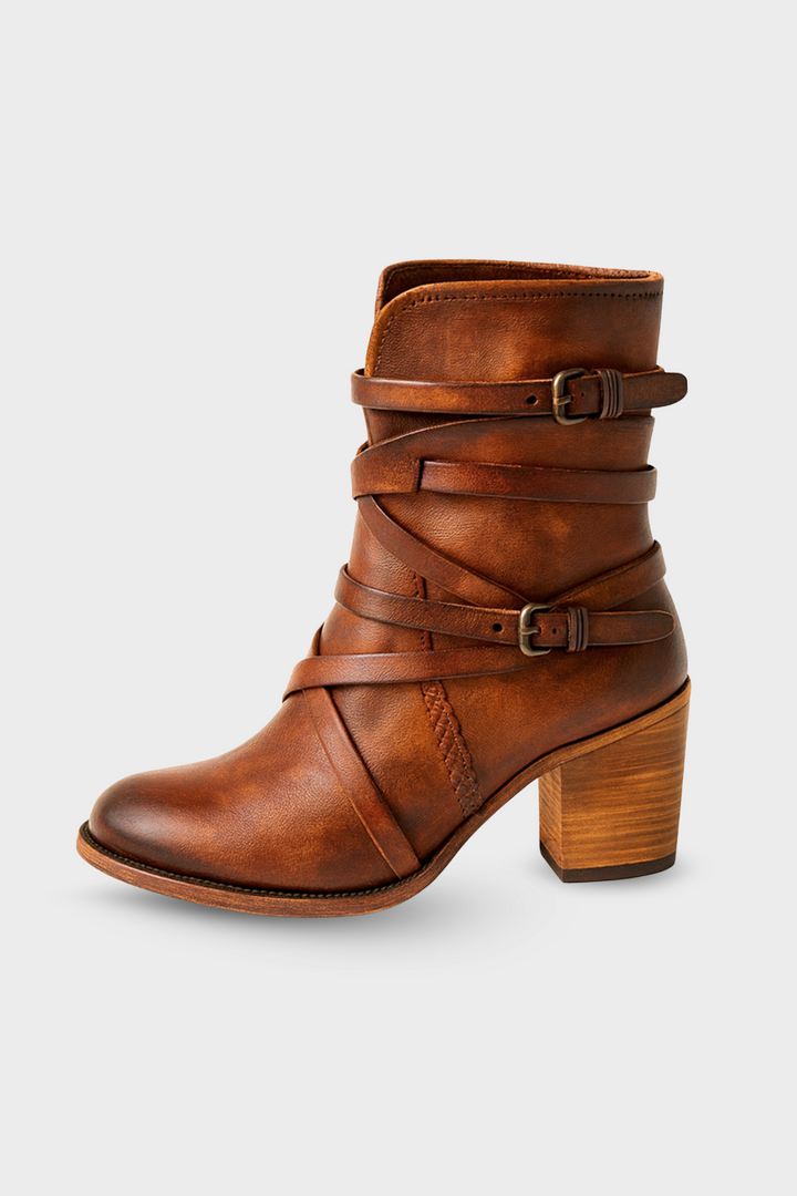 Women’s Distressed Leather Ankle Boots