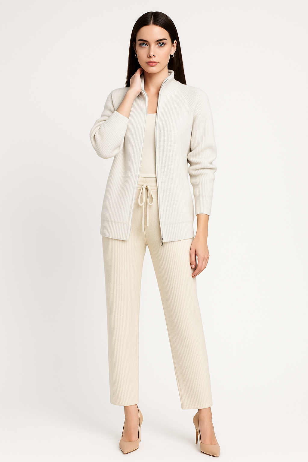 Women’s Easy Zip-Up Knit Cardigan