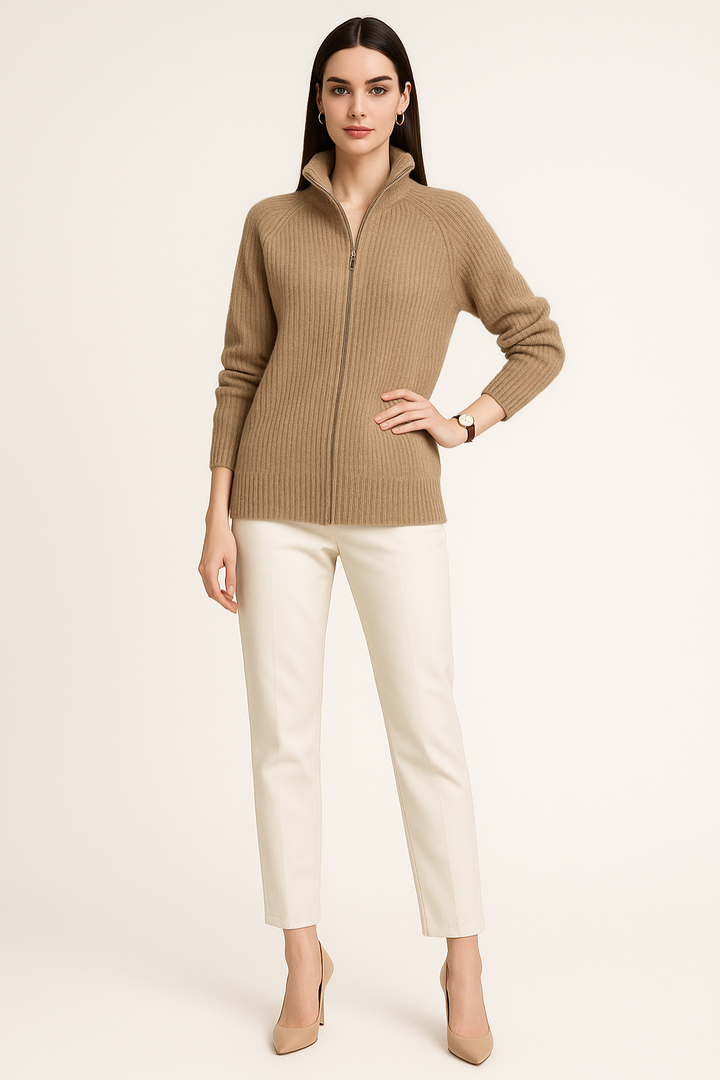 Women’s Easy Zip-Up Knit Cardigan
