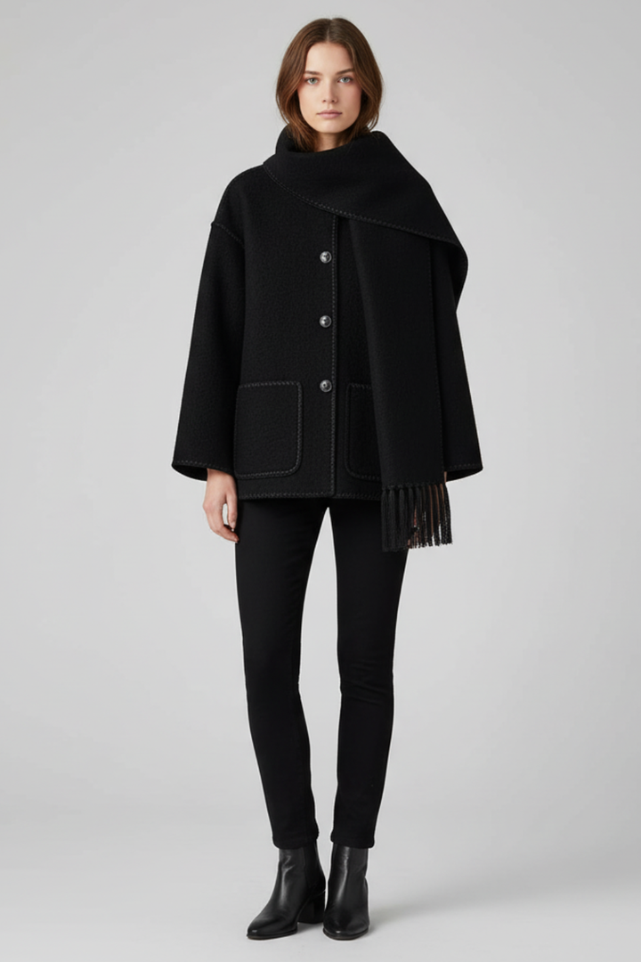 Women’s Elegant Fringe Wrap Coat