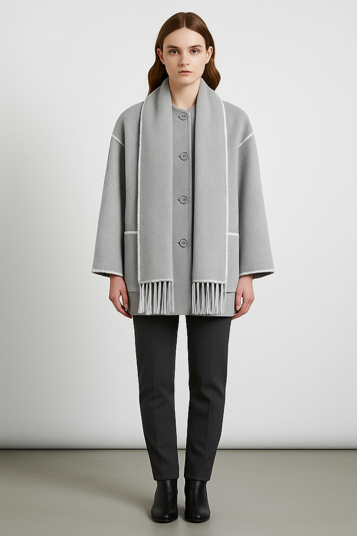 Women’s Elegant Fringe Wrap Coat