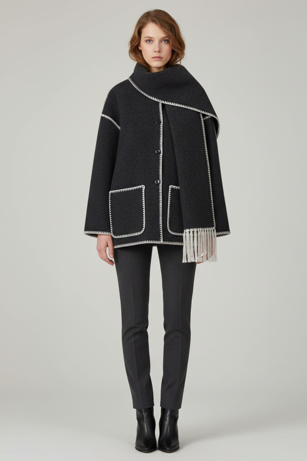 Women’s Elegant Fringe Wrap Coat