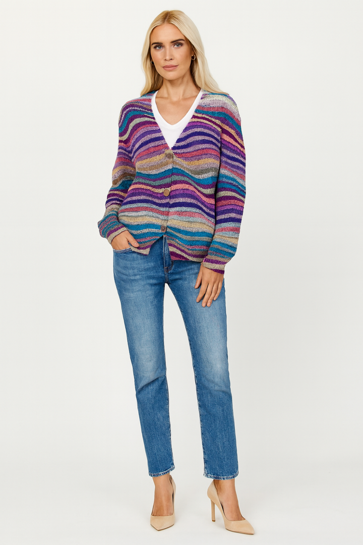 Women’s Floral Knit Cardigan