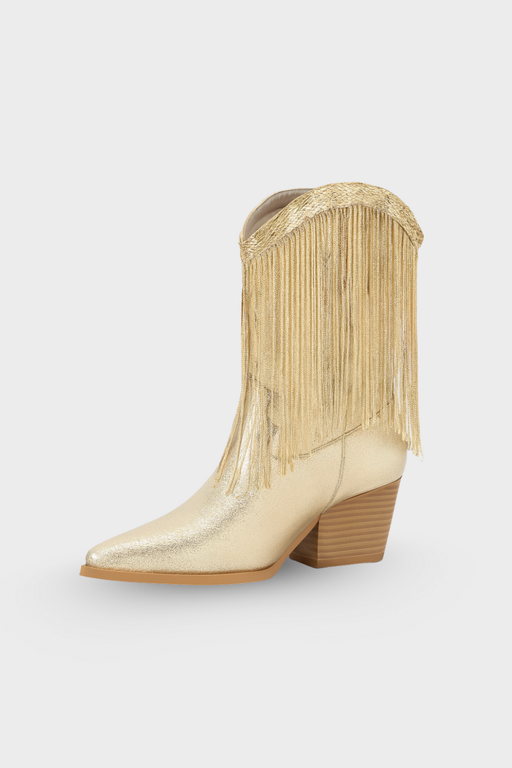 Women's Fringe Mid-Calf Boots