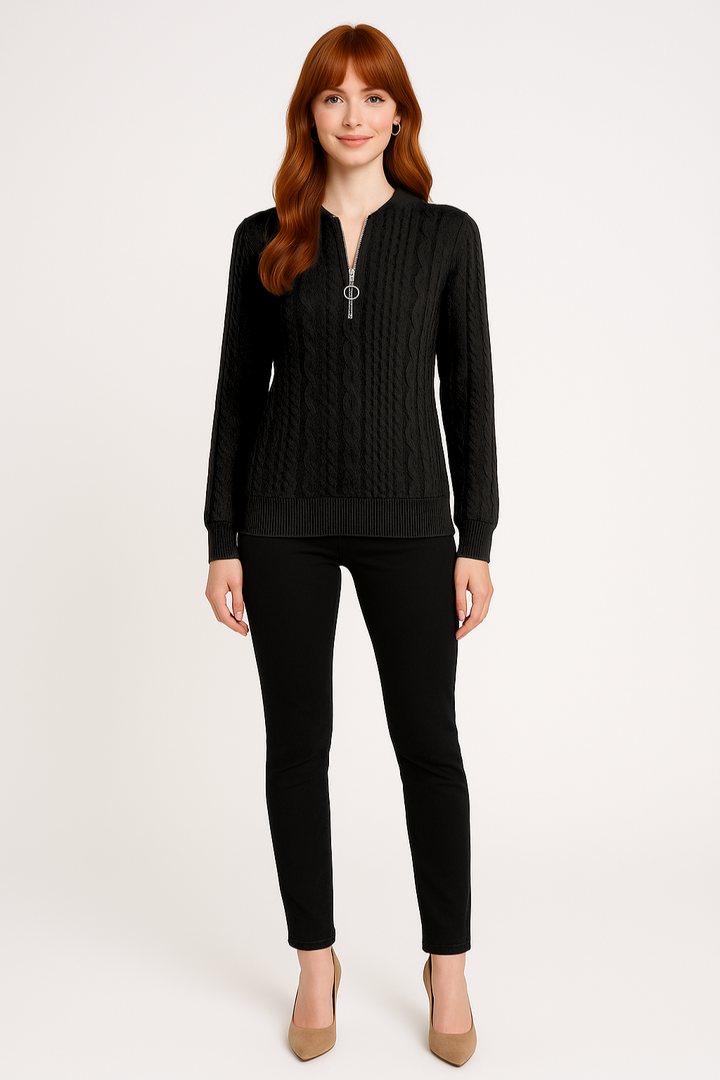 Women's Half-Zip Pullover Sweater