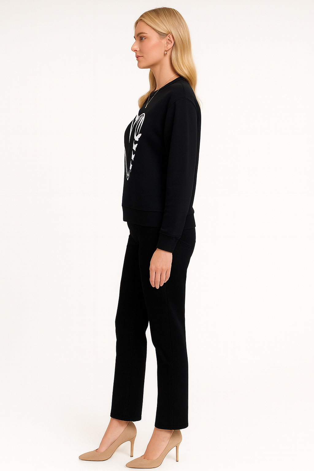 Women’s Heart-Pattern Sweater