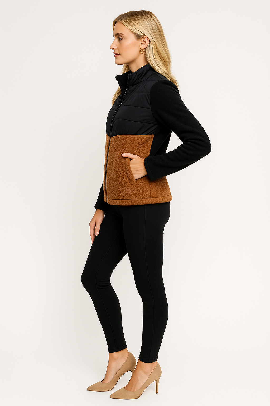 Women’s Insulated Puffer Fleece Jacket