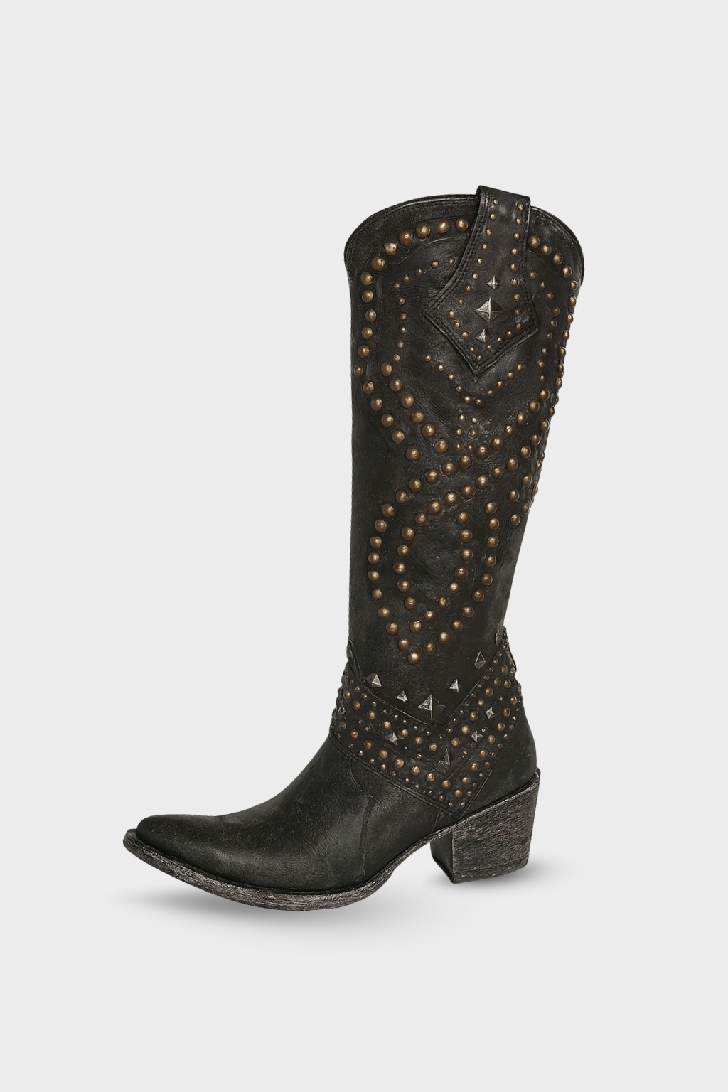 Women's Knee-High Rivet Boots