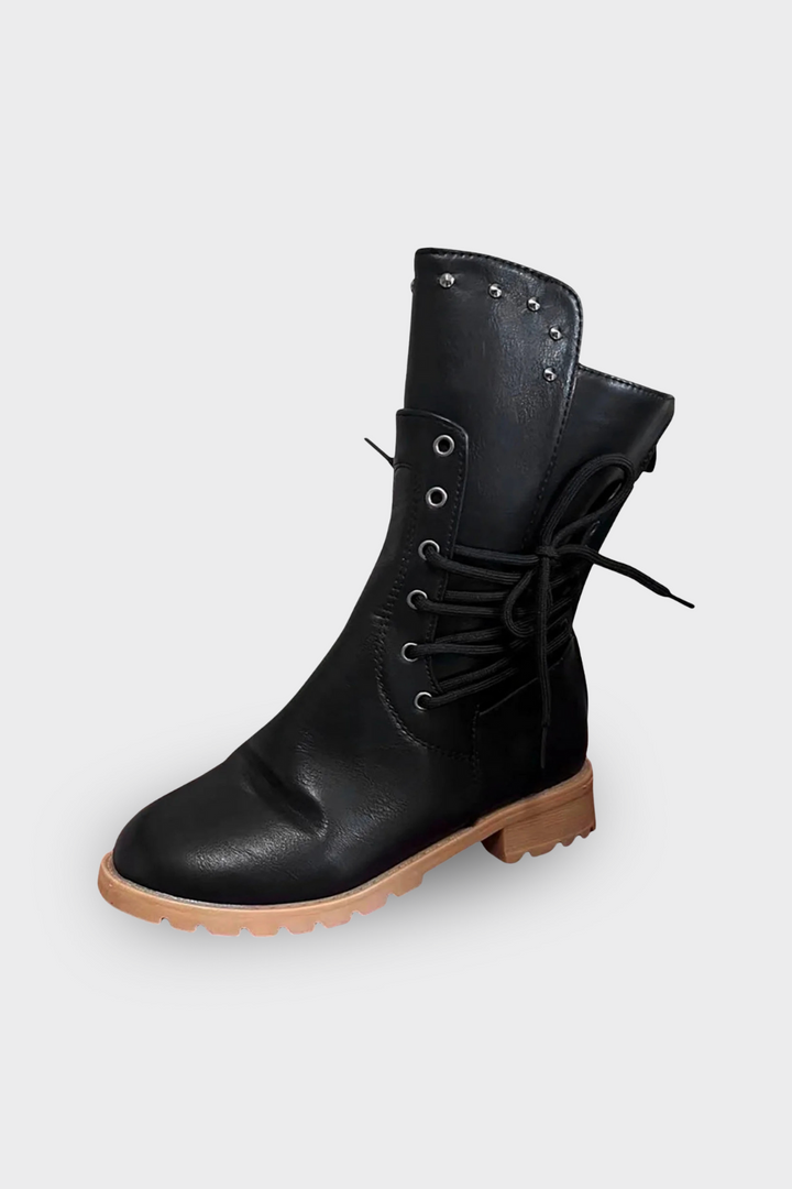 Women's Lace-Up Mid-Calf Boots