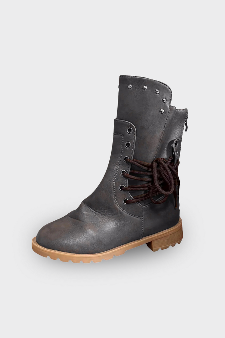 Women's Lace-Up Mid-Calf Boots
