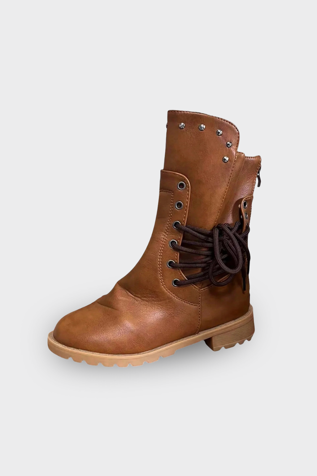 Women's Lace-Up Mid-Calf Boots