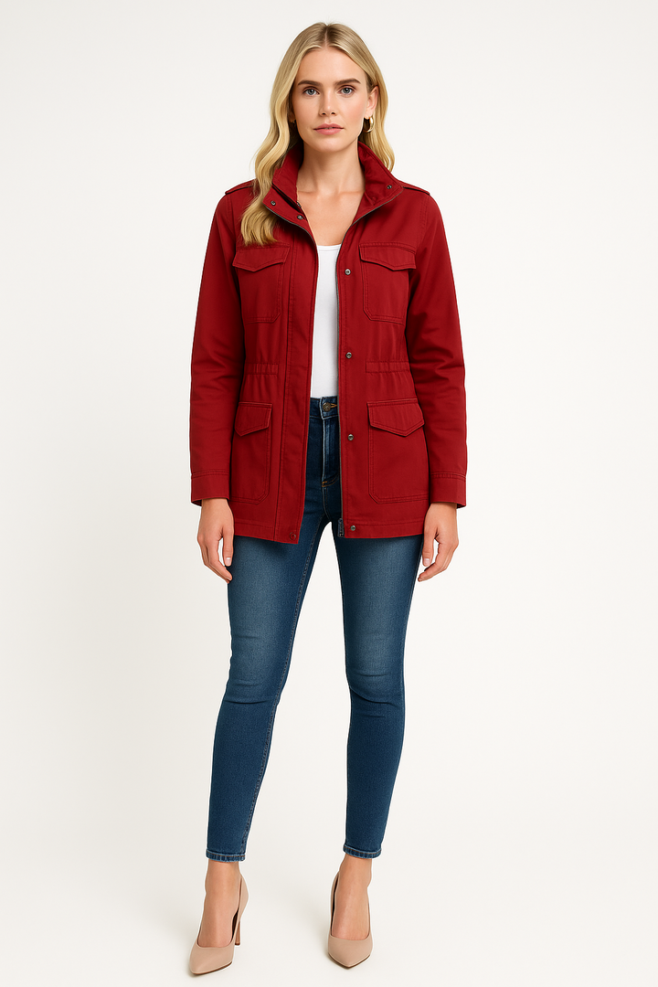 Women's Lightweight Chic Jacket with Zipper