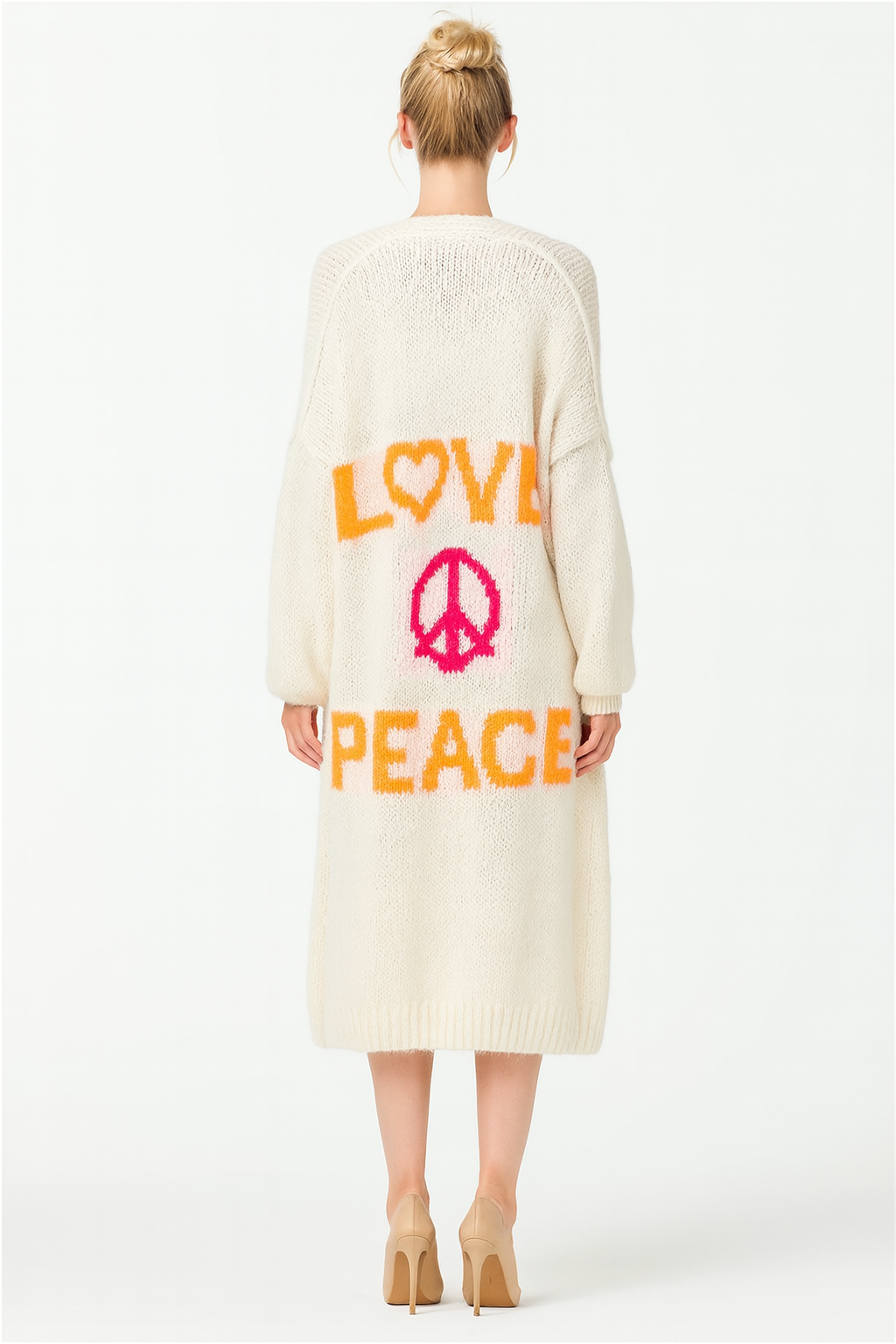 Women's Long Graphic Cardigan