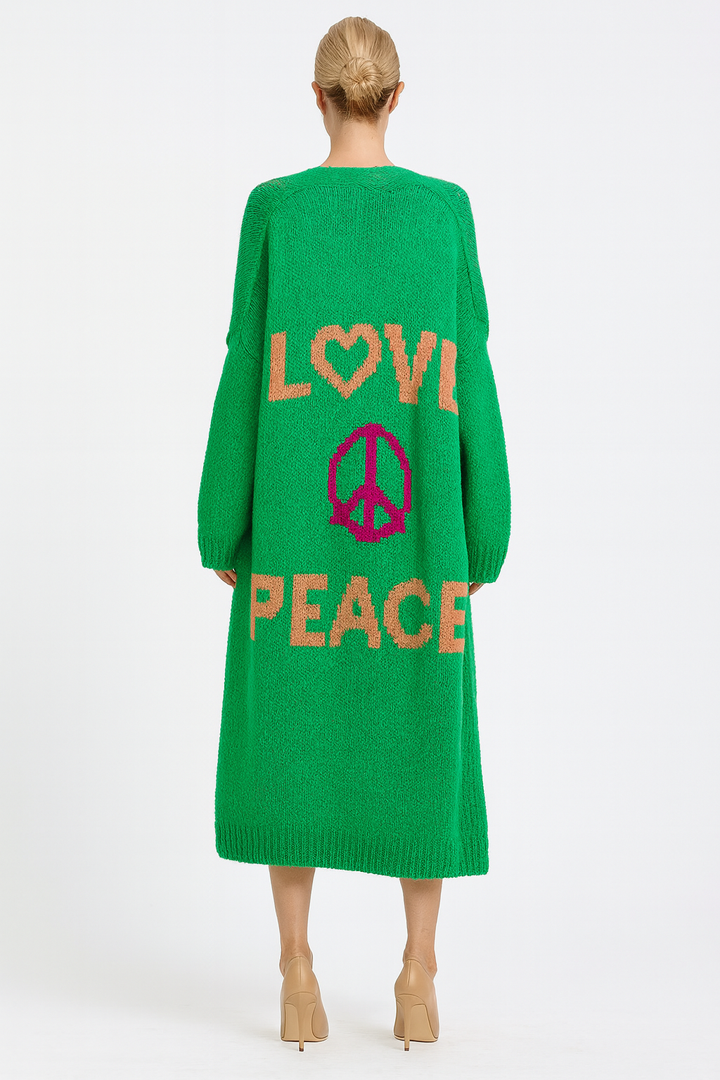 Women's Long Graphic Cardigan