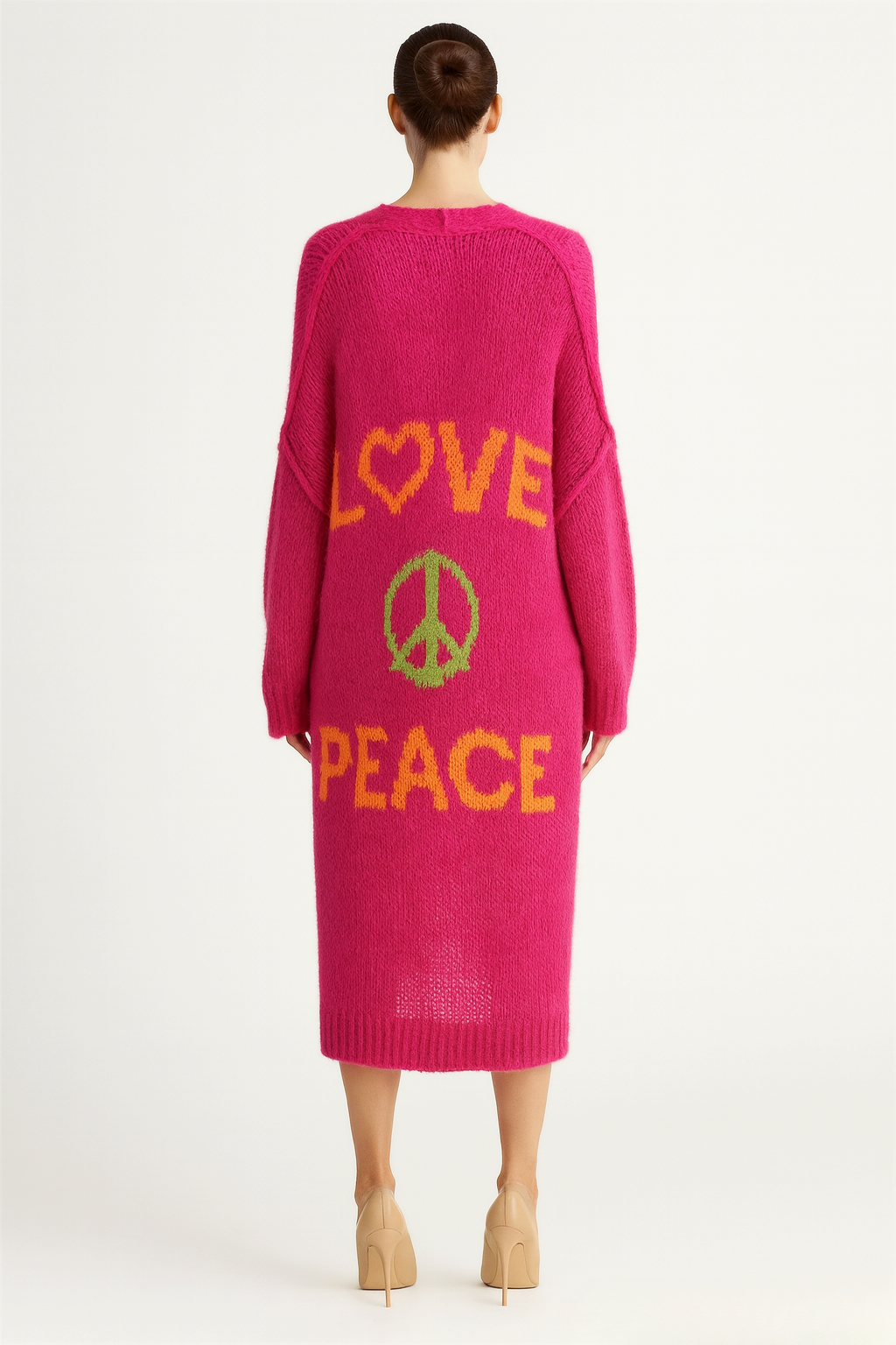 Women's Long Graphic Cardigan