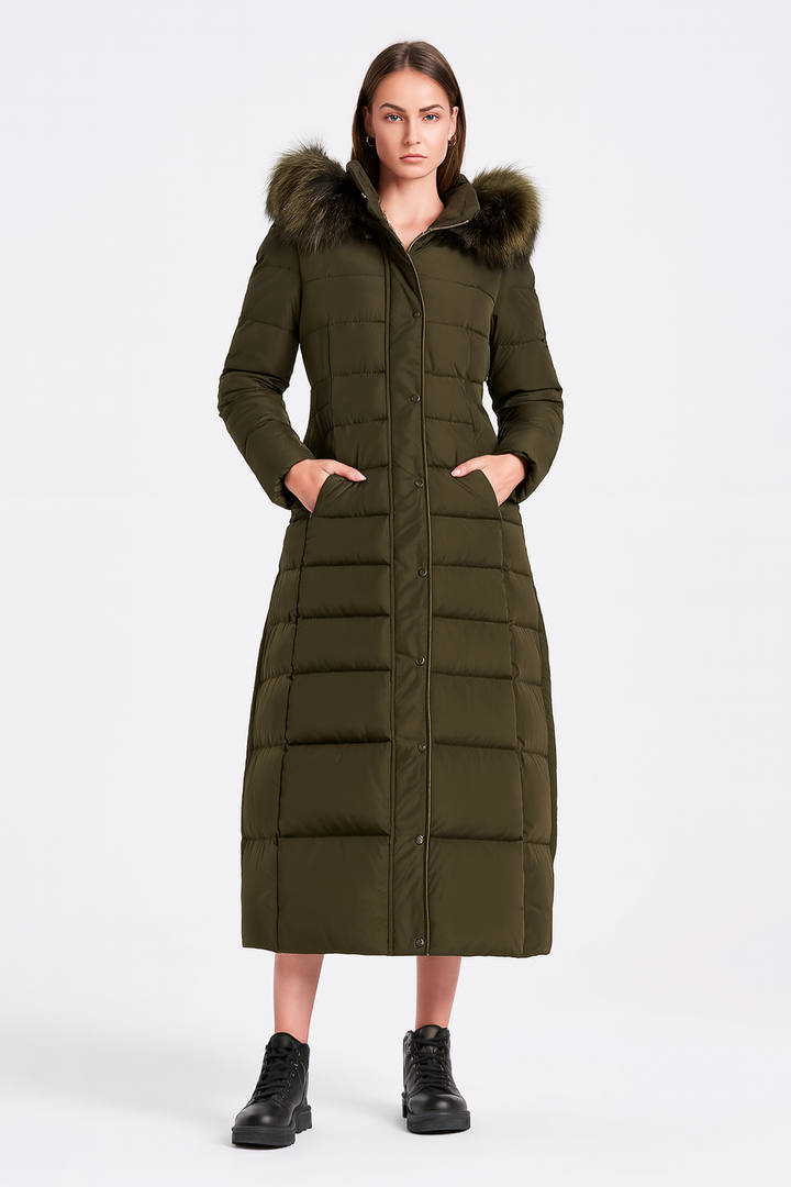 Women's Long Quilted Puffer Coat