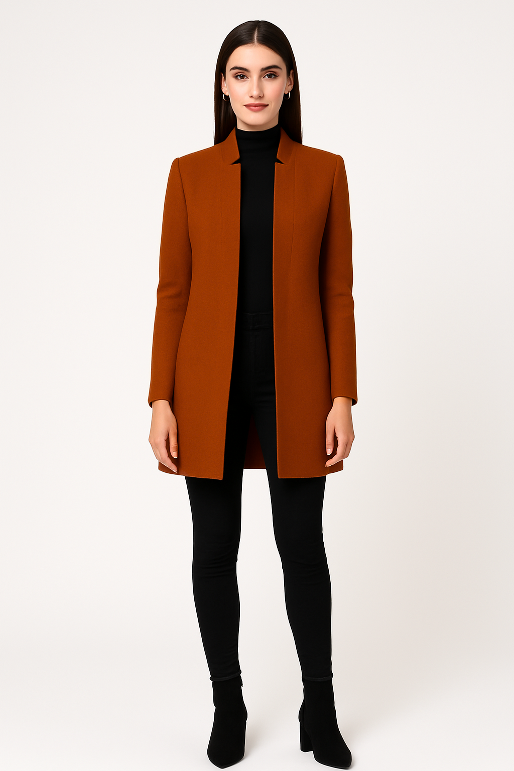 Women's Long Wool Trench Coat