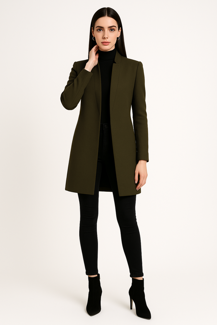 Women's Long Wool Trench Coat