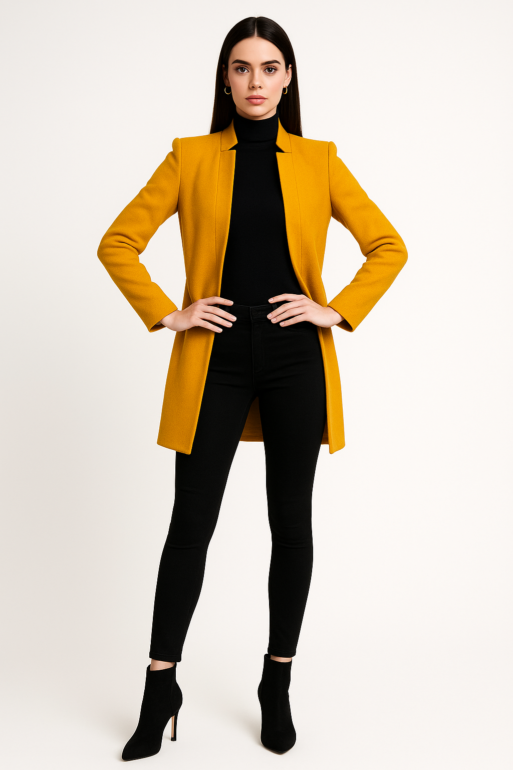 Women's Long Wool Trench Coat