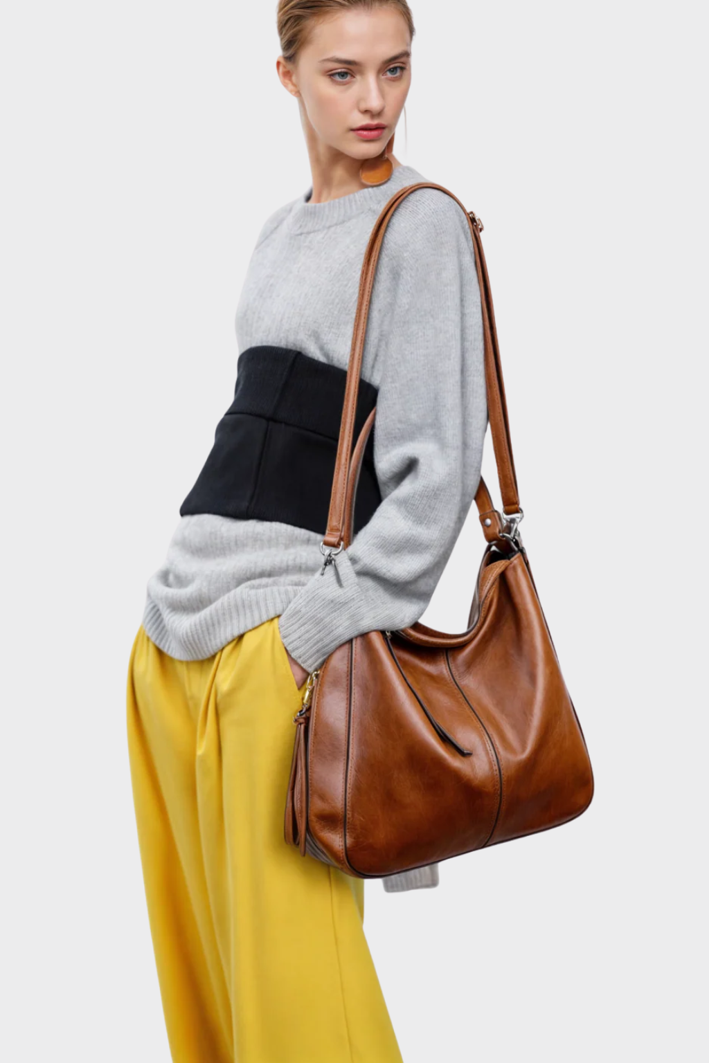 Women’s Luxe Leather Tote Bag