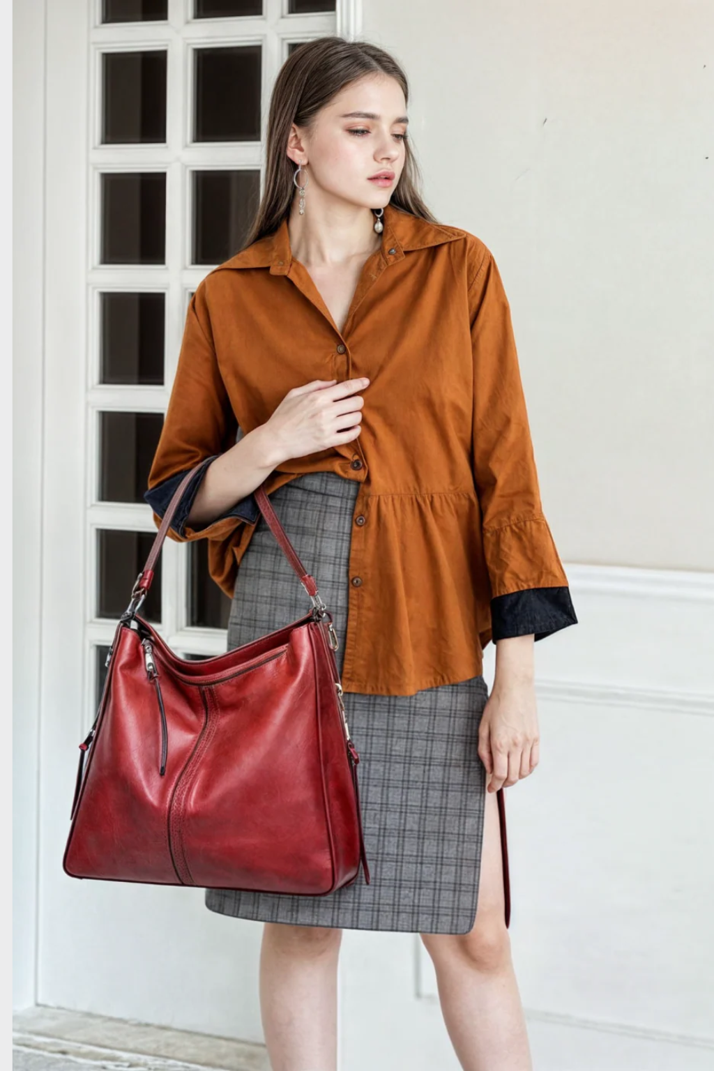 Women’s Luxe Leather Tote Bag