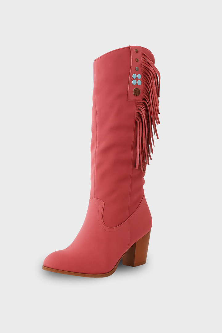 Women’s Mid-Calf Suede Fringe Boots