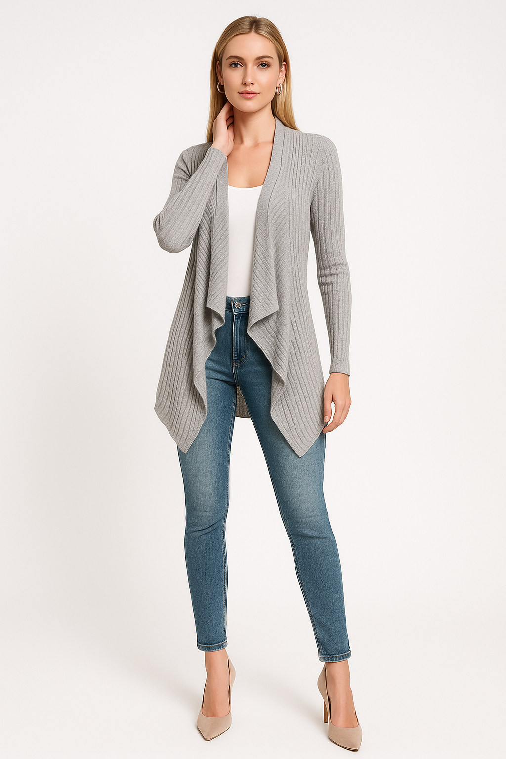 Women’s Open-Front Knit Cardigan