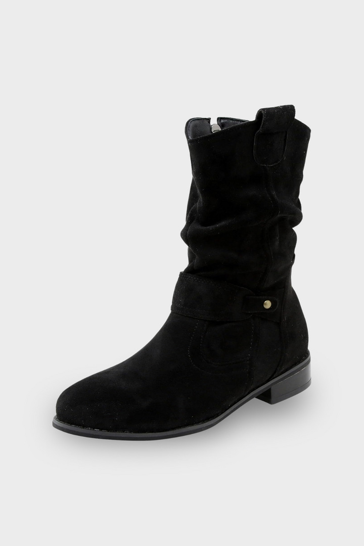 Women's Oval Toe Ankle Boots