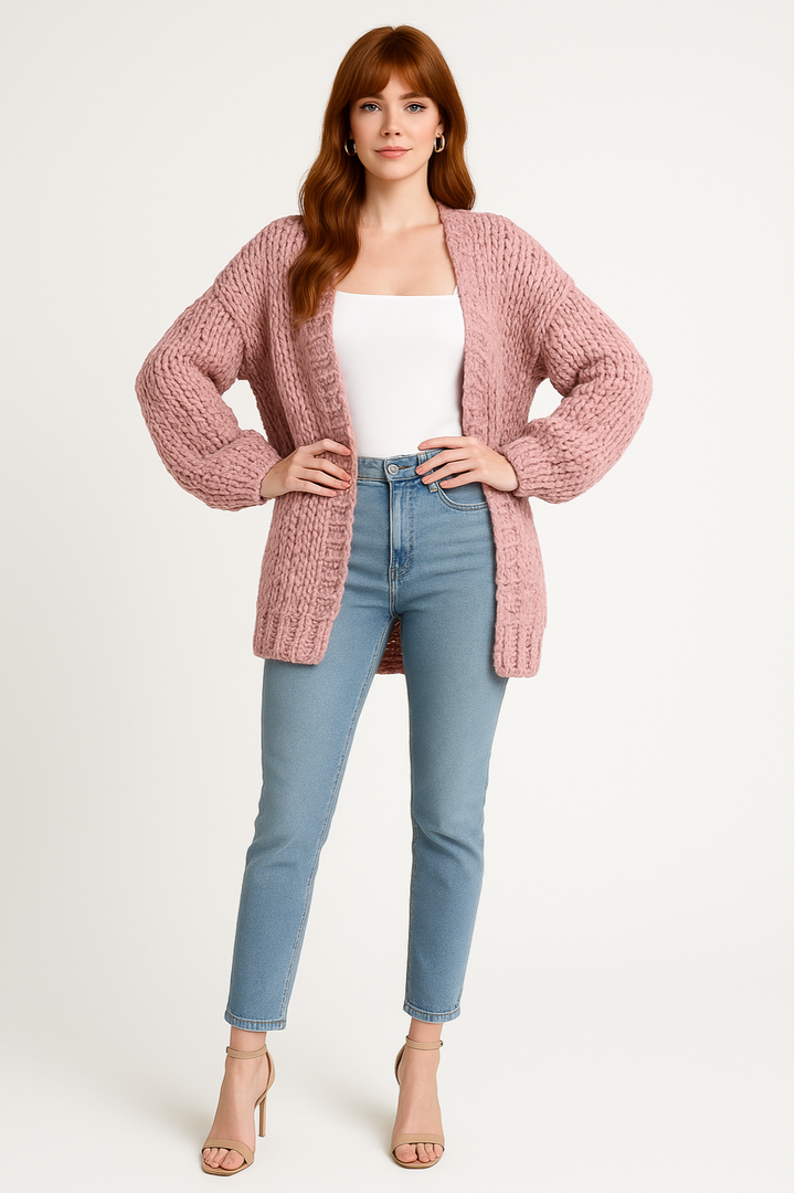 Women's Oversized Chunky Knit Cardigan