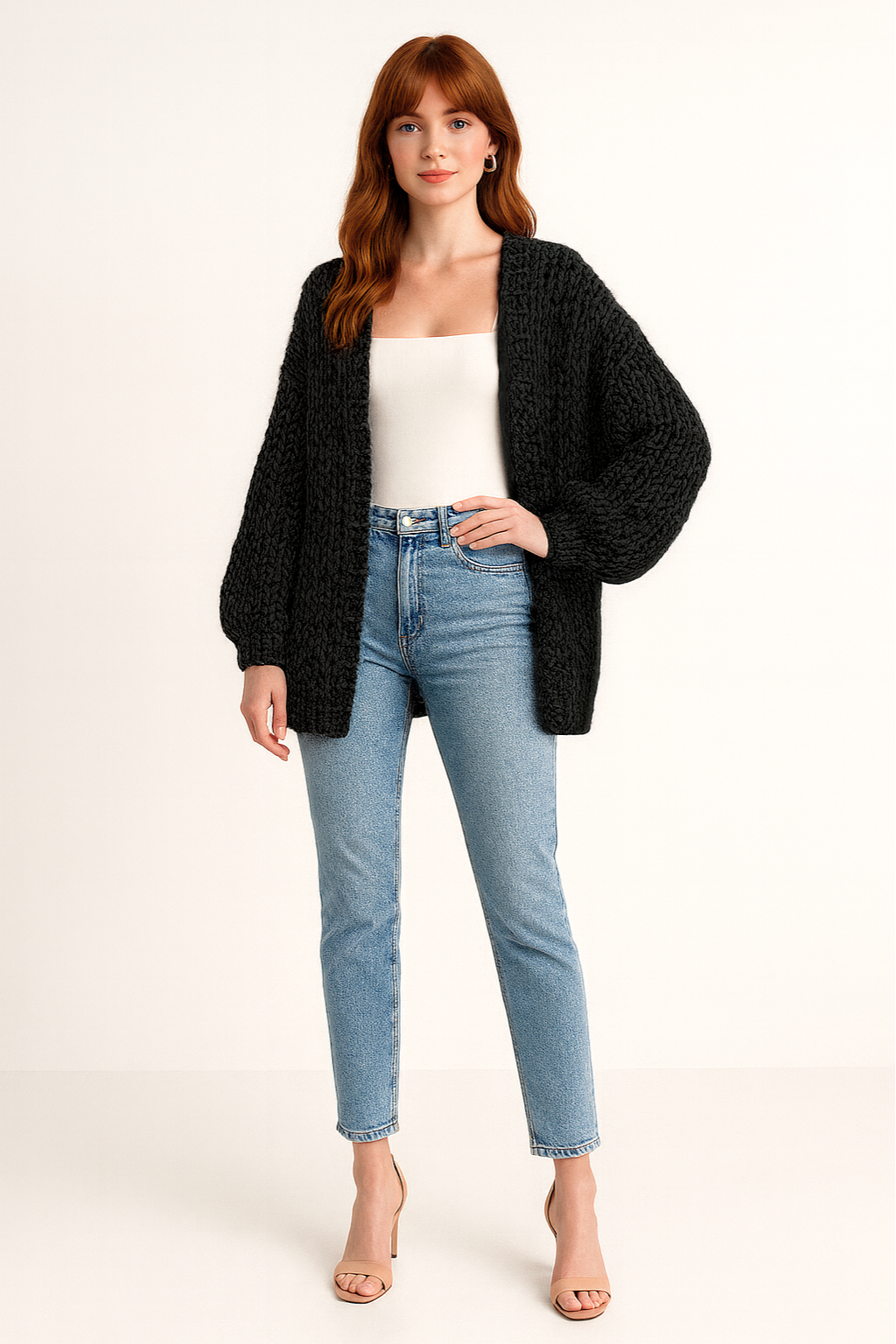 Women's Oversized Chunky Knit Cardigan