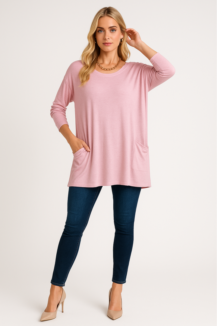Women's Oversized Classic Round Neck Sweater