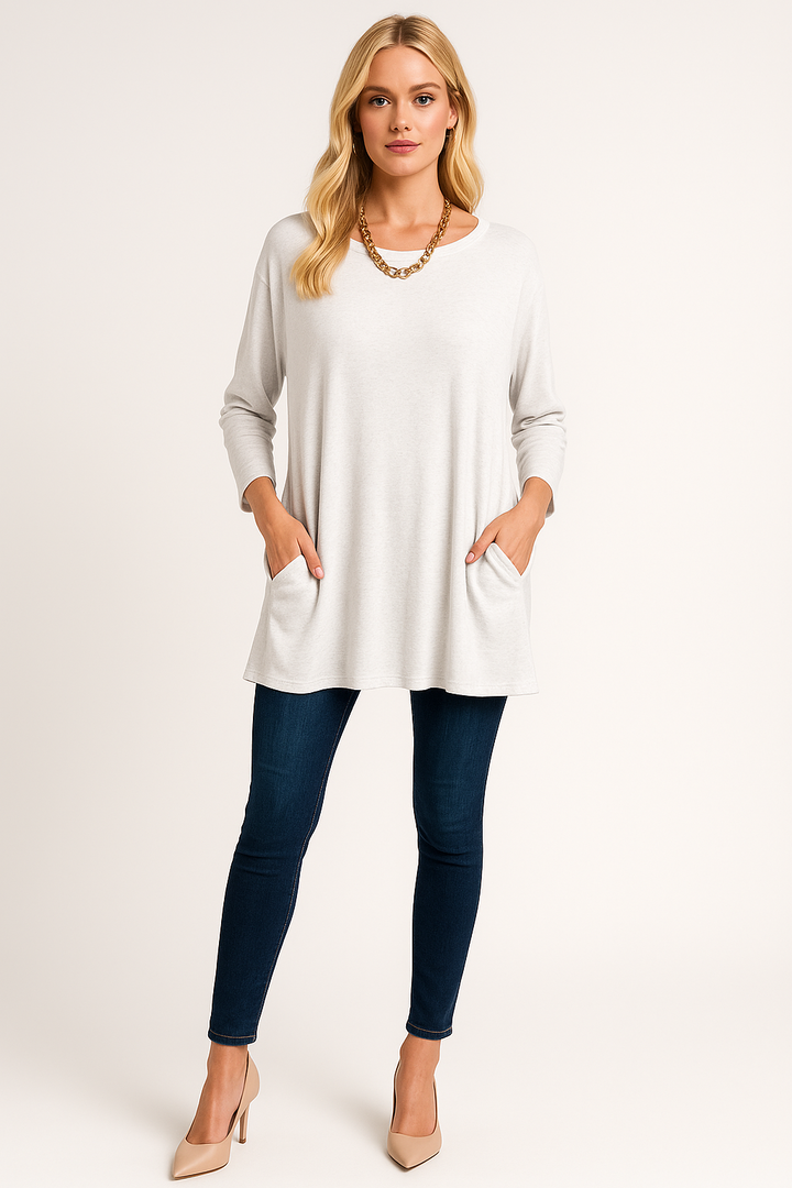 Women's Oversized Classic Round Neck Sweater