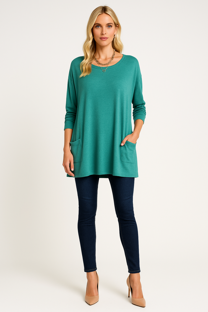 Women's Oversized Classic Round Neck Sweater