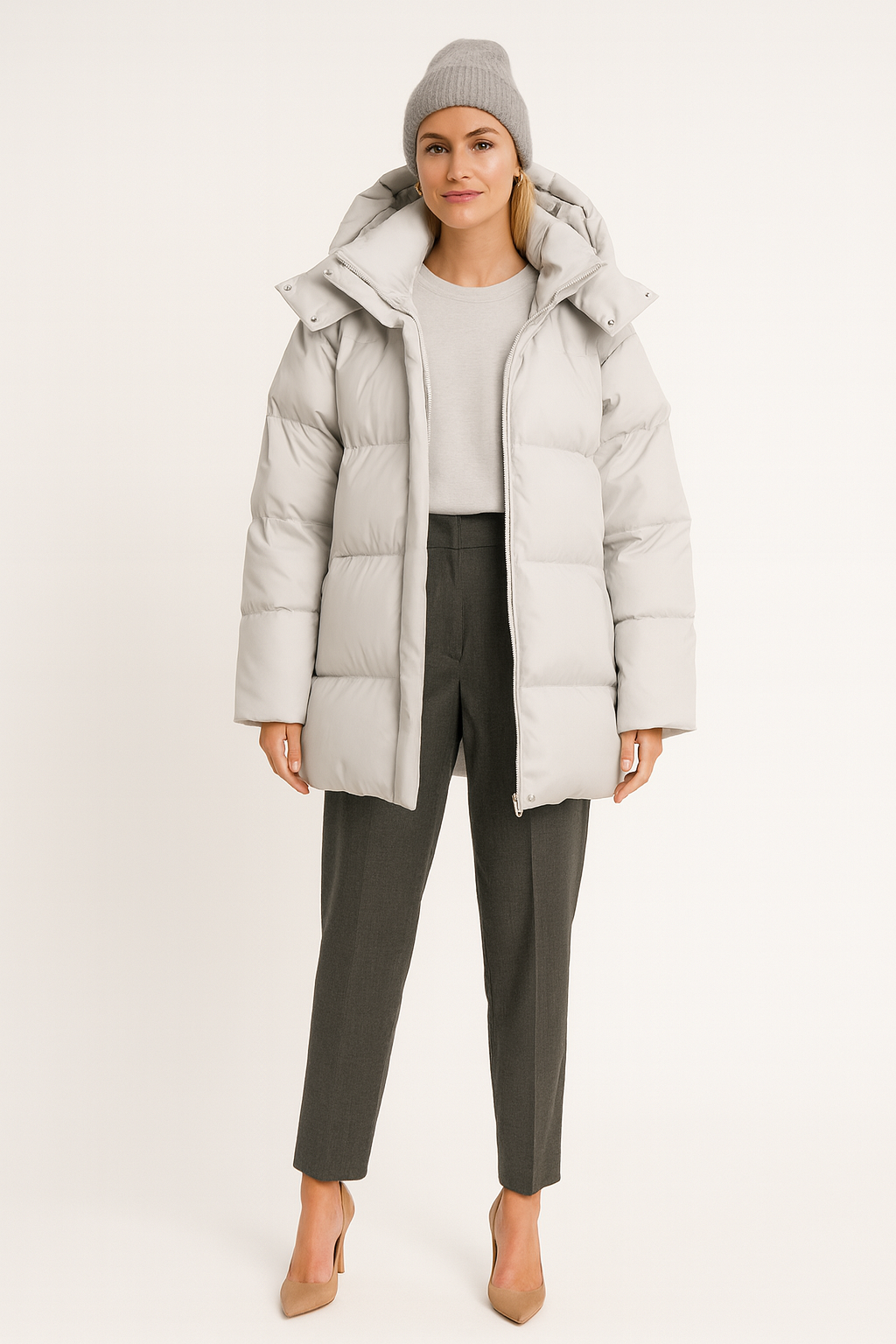 Women’s Oversized Quilted Puffer Jacket