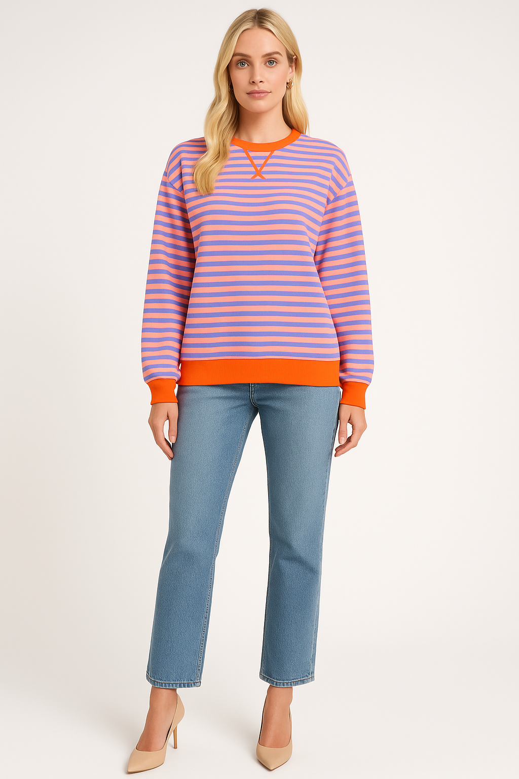 Women's Oversized Striped Sweater