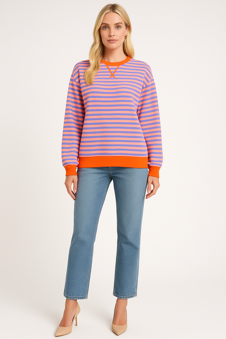 Women's Oversized Striped Sweater