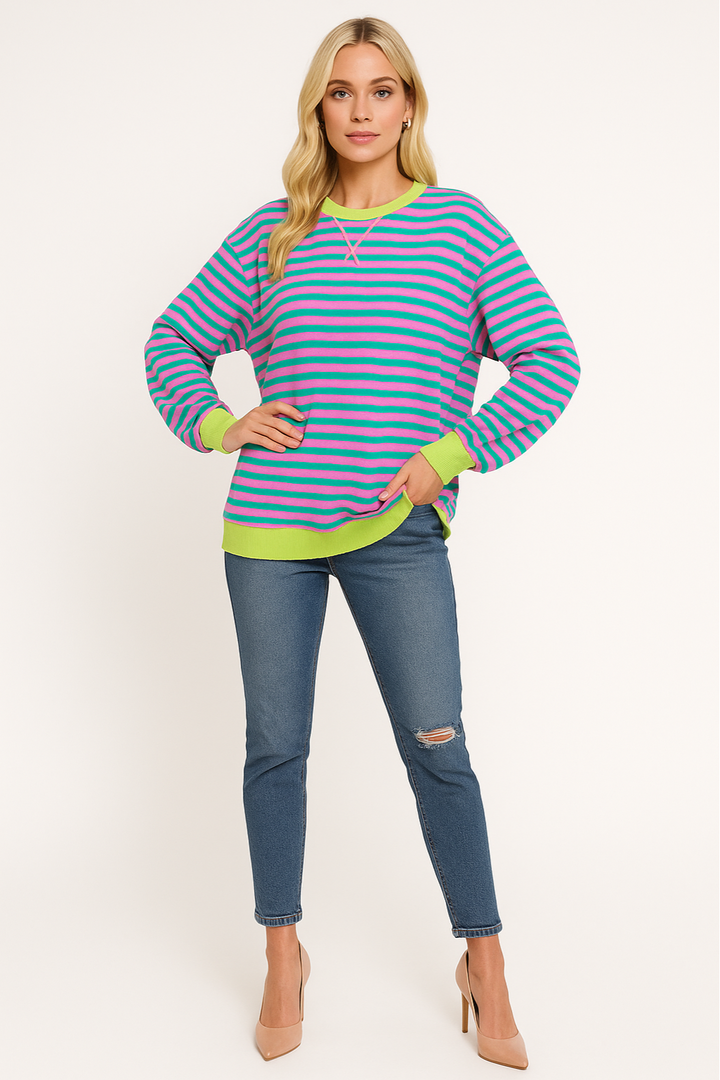 Women's Oversized Striped Sweater