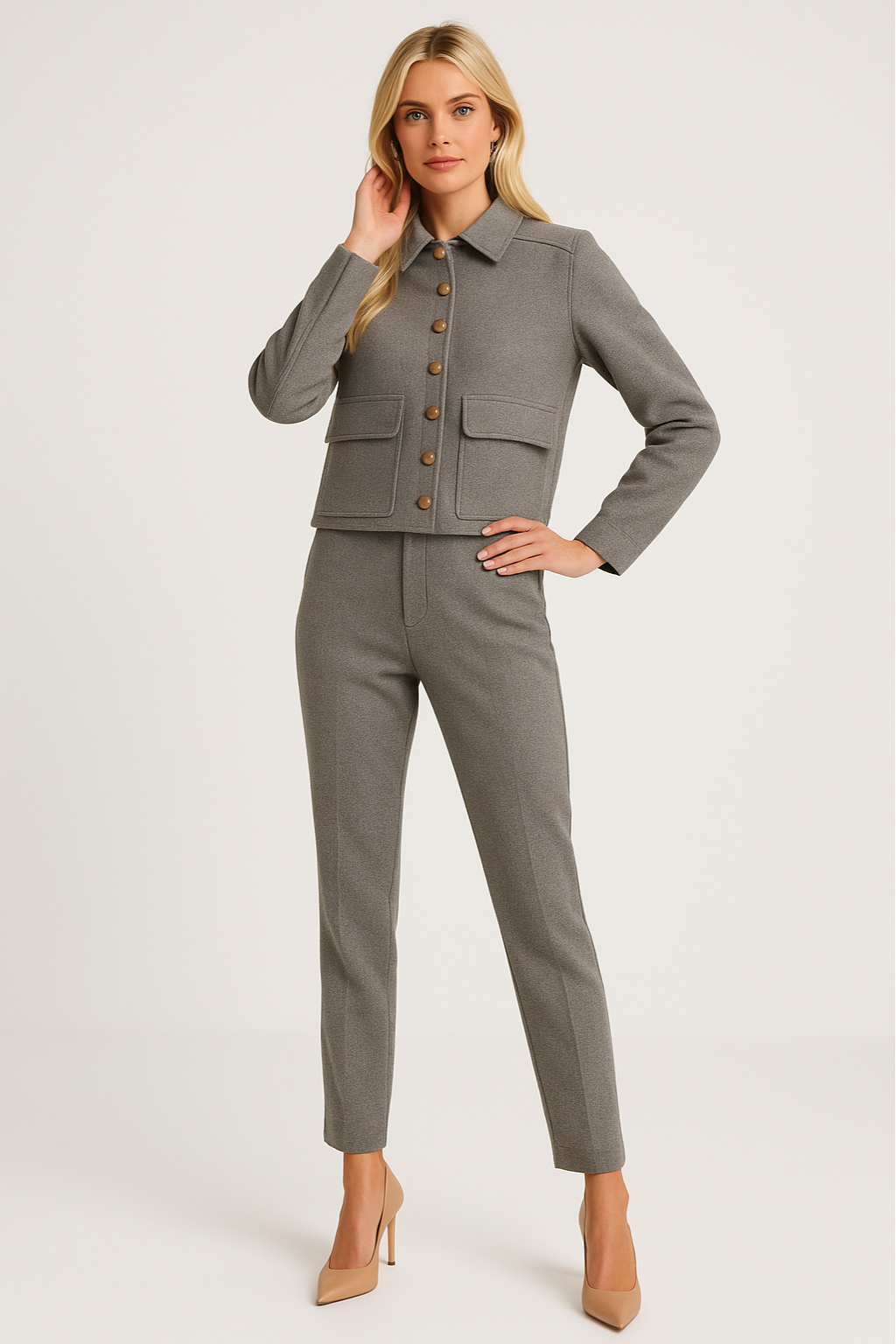 Women's Short Aviator Bomber Jacket
