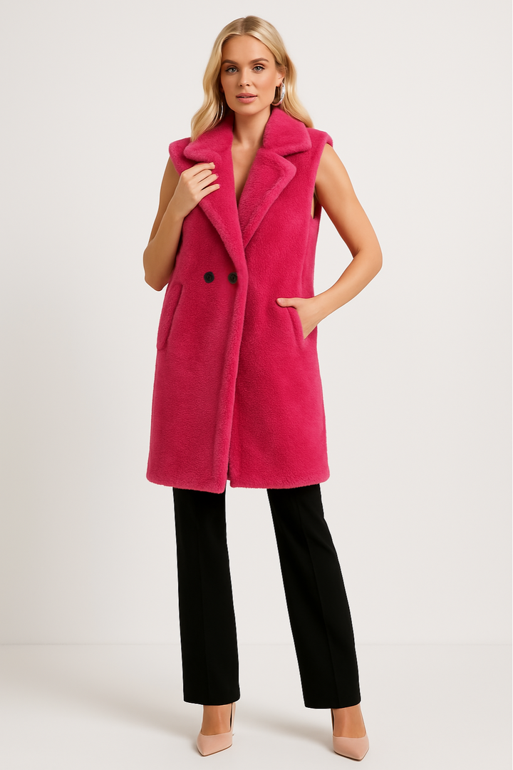 Women’s Sleeveless Teddy Jacket